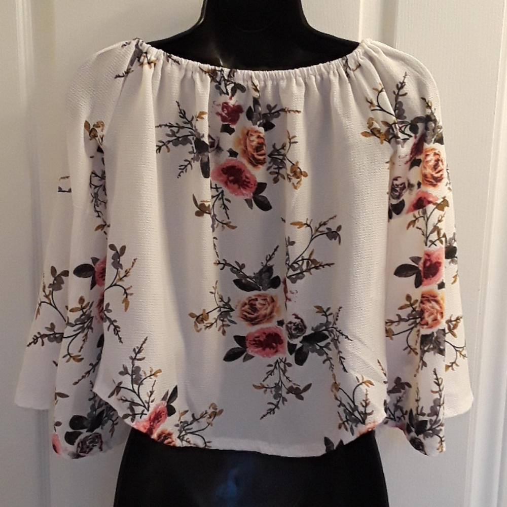 💕Y2K CUTE💕New Gypsy Style Floral Blouse - Picture 5 of 5
